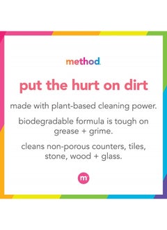 Method All-Purpose Cleaner Spray, Lime + Sea Salt, Plant-Based and Biodegradable Formula Perfect for Most Counters, Tiles, Stone, and More, 28 oz Spray Bottles, (Pack of 1)  - Image 3