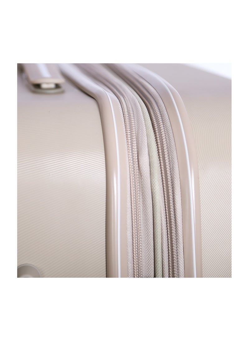 Fancl - Fancl Hardshell Luggage Trolley 4 pcs Set,Beige - Image 1