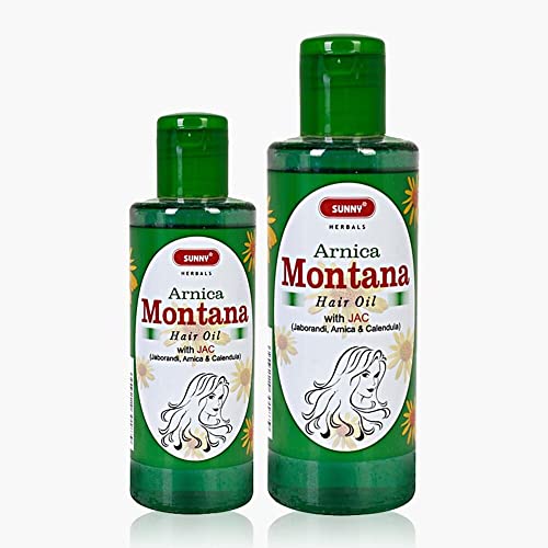 Sunny Herbals Arnica Montana Hair Oil | Improves Blood Circulation of Scalp, Checks Dandruff & Strengthens Hair Roots | Promotes Hair Growth | Unisex | All Hair Types | 200ml (Pack of 2) - Image 1