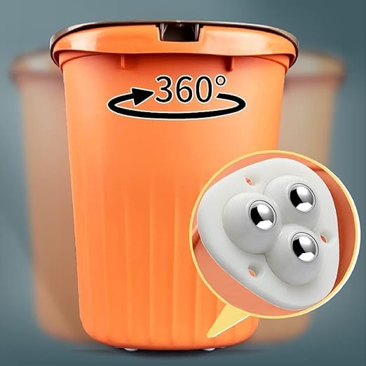 ARUP Self Adhesive Caster Wheels 360 Swivel Universal Wheel Mini Roller Ball Transfer Bearing for Small Kitchen Appliances Storage with 3 Ball Bearings White 4 PCS - Image 4