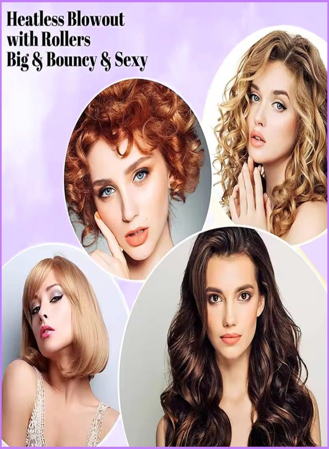 Scarlet Line Professional Velcro Hair Curling Rollers - Hairdressing Self Grip Plastic Curlers for Home and Salon Use - Image 2
