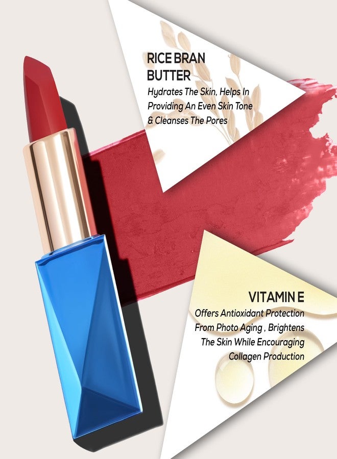 INSIGHT Professional Ultra Smooth Lipstick - Admire | Weightless Formula | Intense Color Payoff | Non-Sticky, Moisturizing | Enriched with Rice Bran Butter & Vitamin E - 3.8g - Image 5