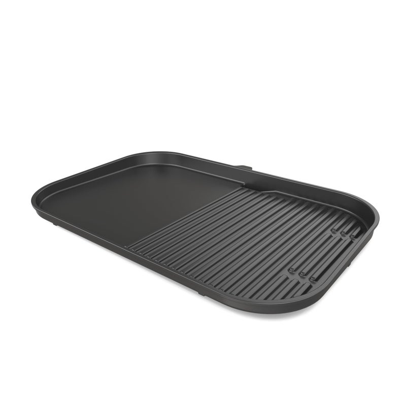 Ninja XSKGRDLXL Woodfire Grill Griddle Plate Compatible with OG800 and OG900 Series 2in1 Grill and Griddle Functionality Ceramic Nonstick Coating Black - Image 2
