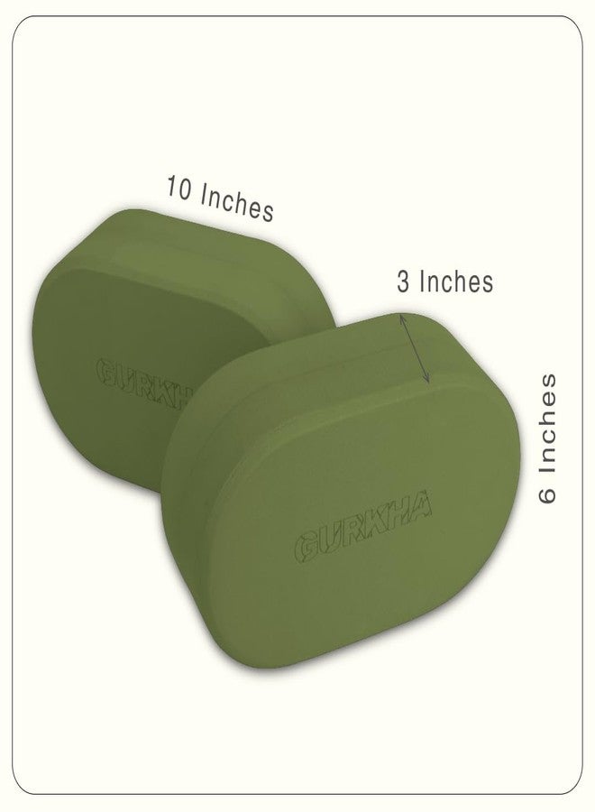 GURKHA Curv™ Yoga Block + Carry Bag | Set of 2 | Ergonomic Curved EVA Design for Natural Grip & Reduced Wrist Pressure | Premium Support for Strength, Balance & Stretching | 3x6x10 in (Deep Forest) - Image 3
