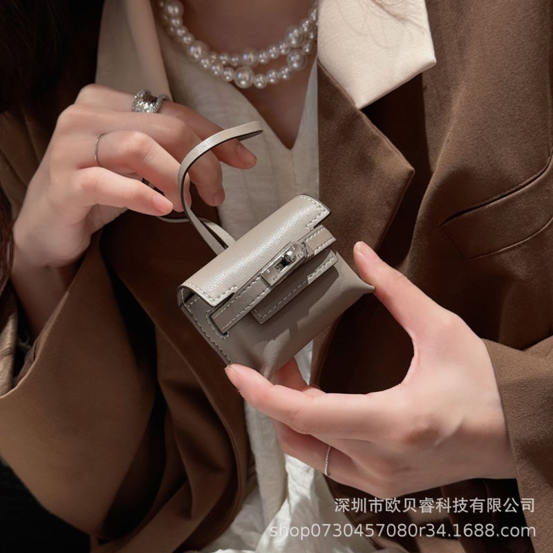 Mini Kelly Bluetooth Headset Bag Fashion Creative Dumpling Bag Pendant Car Rear Mirror Hanging - Image 5
