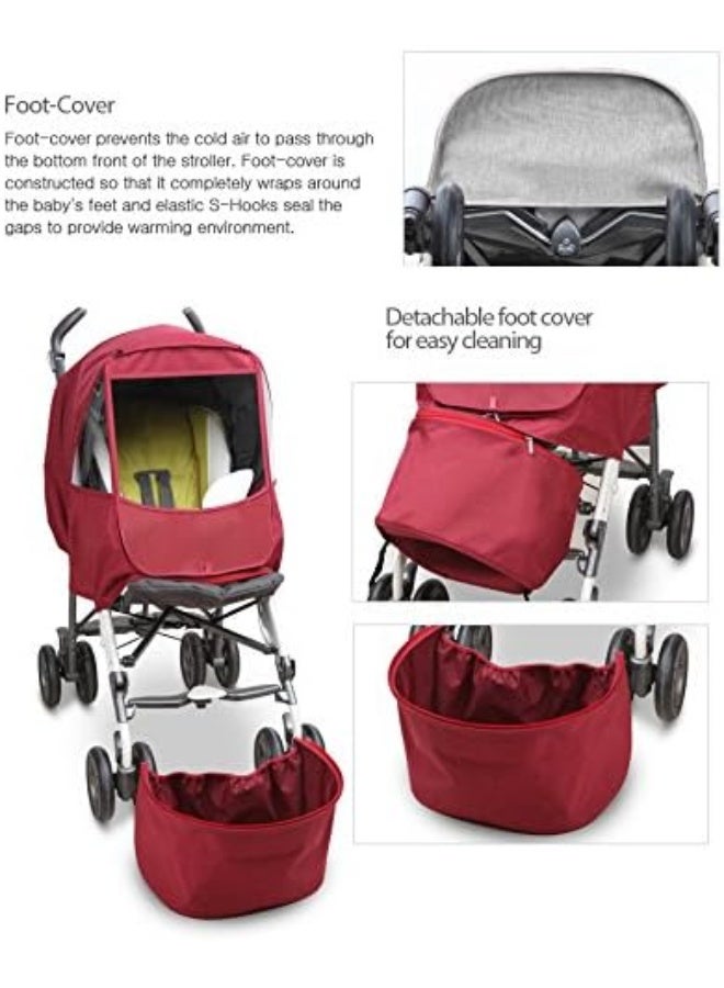 Manito Melange Alpha Stroller Weather Shield - Image 3