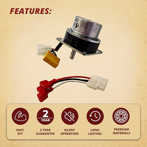 Pellethead Quadrafire Auger Feed Motor Replacement - Fits CAB50 PS35 PS50 Castile Classic Bay Contour Mt Vernon E2 FS Santa Fe Trekker - Part 812-4421 812-4420 - 3 Year Warranty - Image 4