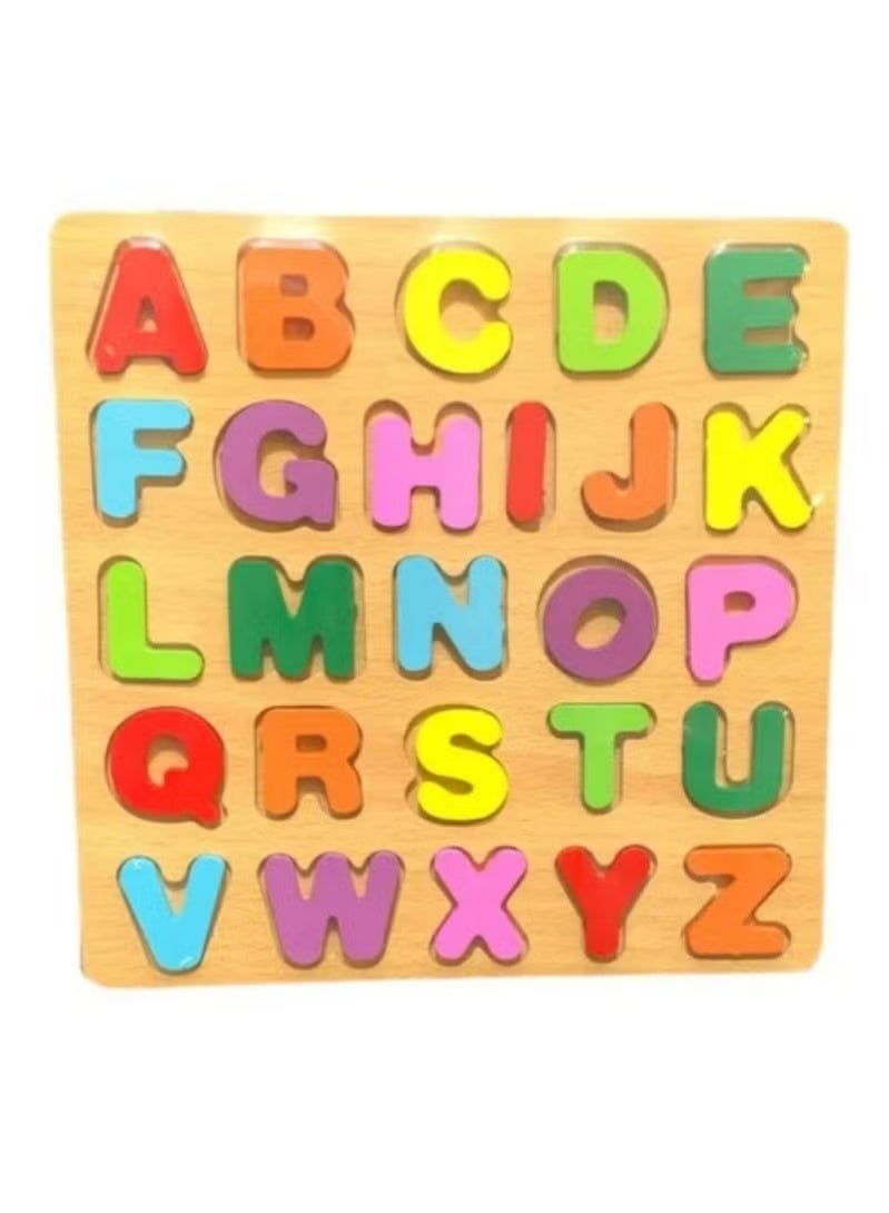 Pieces Wooden English Letter Toy 🧩 – Learn letters while having fun with hands-on play, perfect for kids 3+! - Image 2