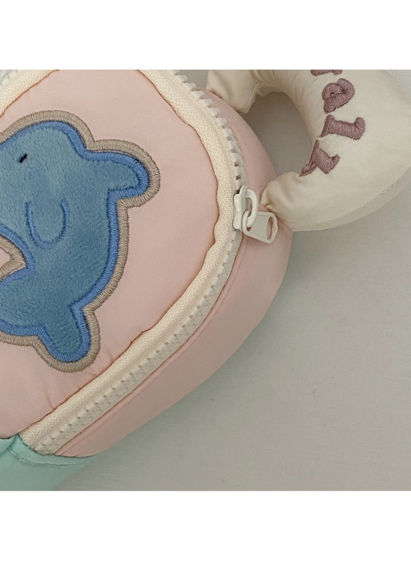 Paraphrase Kawaii Dolphin Standing Pencil Case – Large Capacity, Portable and Durable Pen Bag for School or Office - Image 4