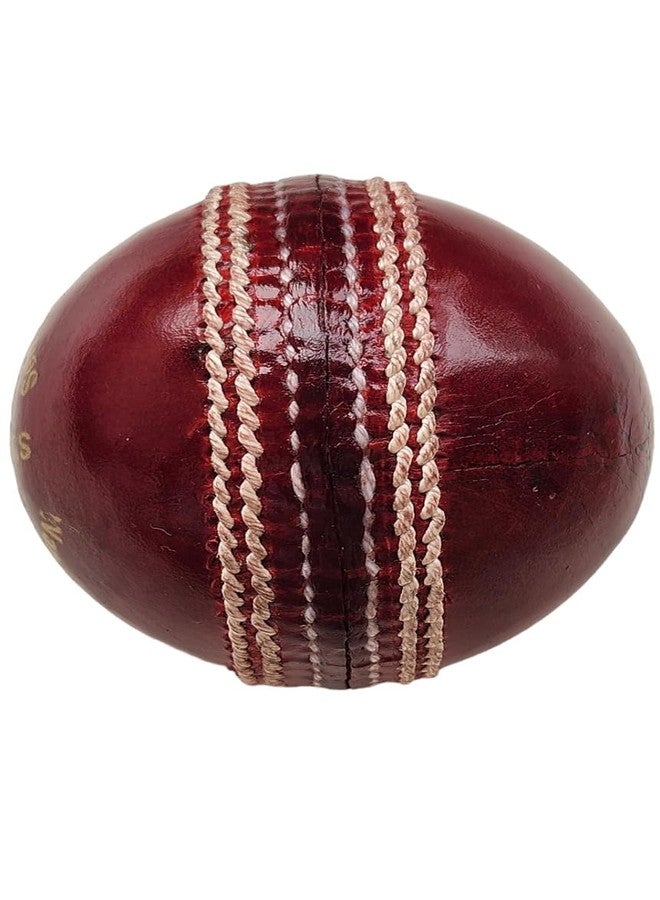 STRIVE FIT Cricket Ball Leather 2 Piece Professional Hand Stitching Seam Waterproof Coating Hard Season Ball for Practice and Tournament Club Matches (Jaguar Red) - Image 3