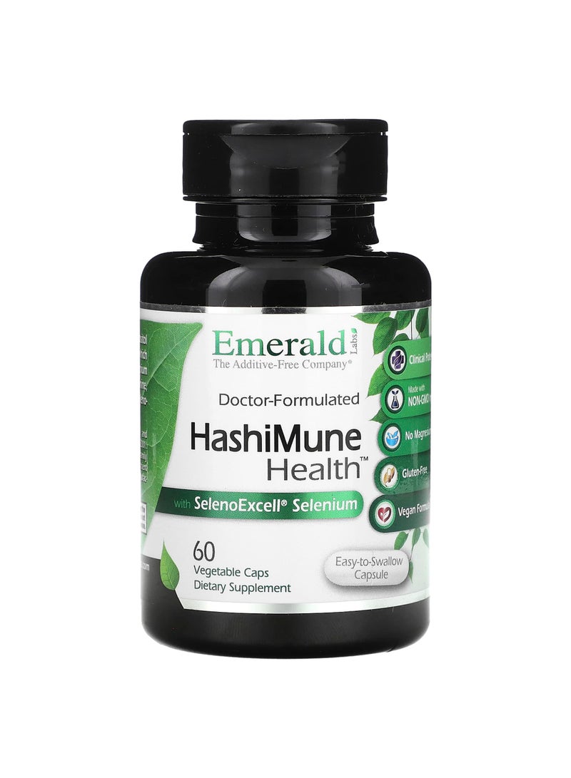 Emerald Laboratories HashiMune Health with SelenoExcell Selenium, 60 Vegetable Caps