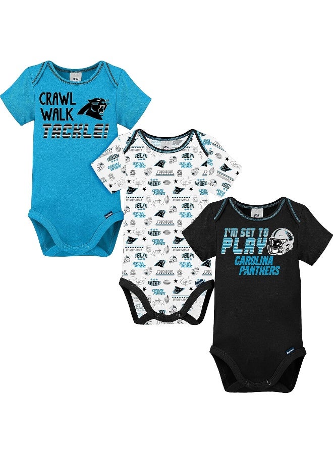 Gerber NFL Baby Boys 3 Pack Short Sleeve Bodysuit  - Image 1