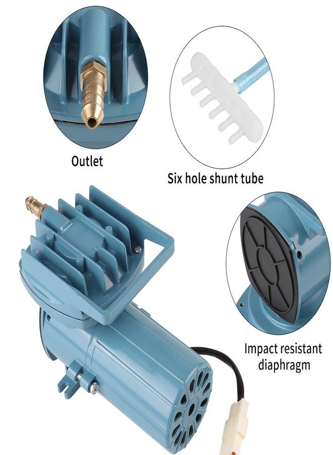 زيرون مضخة هواء لحوض السمك، تعمل بتيار مستمر 12 فولت 35 واط، أداة تهوية لأحواض الأسماك، 8.6 × 4.3 × 5.5 بوصة - Image 5