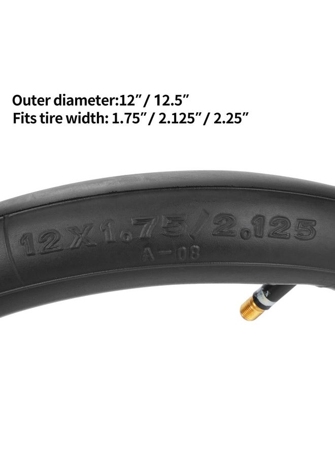 RUTU - 2 Pack 12.5X1.75/2.125/2.25 Front Wheel Replacement Inner Tubes Compatible With Kid Bicycle Go Jogging Bob Stroller Tire Tube Revolution Se/Pro/Flex/Su - Image 1