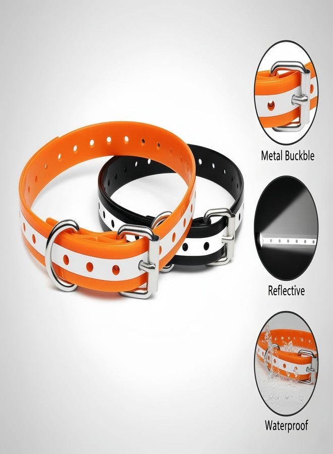 HRRVEE Waterproof Replacement Strap for Shock Collars, Adjustable Bark and E Collar Strap, Fits 5-150 lbs Dogs, Reflective TPU Dog Training and Invisible Fence Replacement Collars 3/4 inch Dog Collar 2 Pack - Image 4