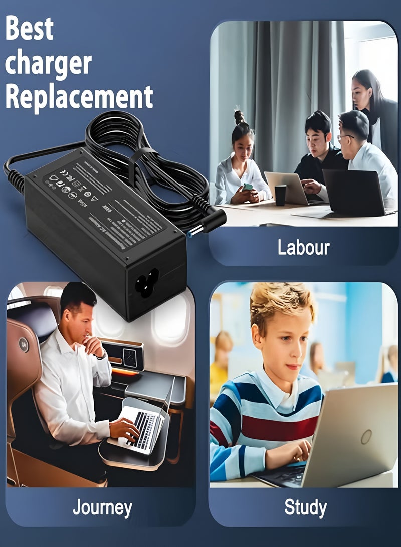 Apluynm 65W HP Laptop Charger, 19.5V 3.33A Power Supply Adapter for HP Pavilion x360 11 13 15, HP EliteBook 840 850 G5, HP ProBook 430 440 450 455 470 G4 G5 G6 G7 G8, HP 250 G6 255 G7 710412-001 741727-001 - Image 4