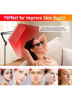 XiuWoo Red Light Therapy, Red Infrared Light Therapy Panel with Stand,Deep 660nm and 850nm Near Infrared Led Red Light Therapy Device at Home for Face Pain Skin Back  - Image 4