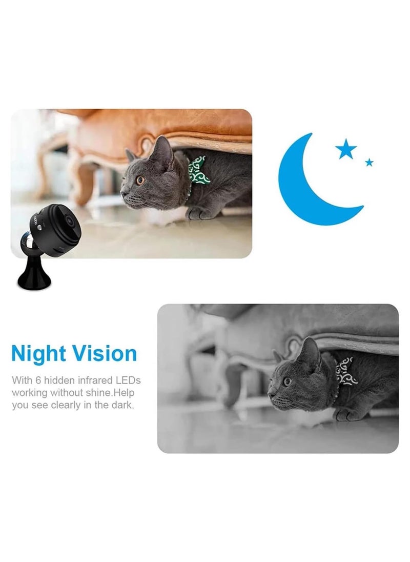 LIMITLESS A9 WiFi Mini Camera Wireless Video for Recorder Voice Recorder Security Monitoring Camera Smart Home Wireless WiFi Camera for Indoor Outdoor Car Small Security Night Vision Camera 1080P HD  - Image 5