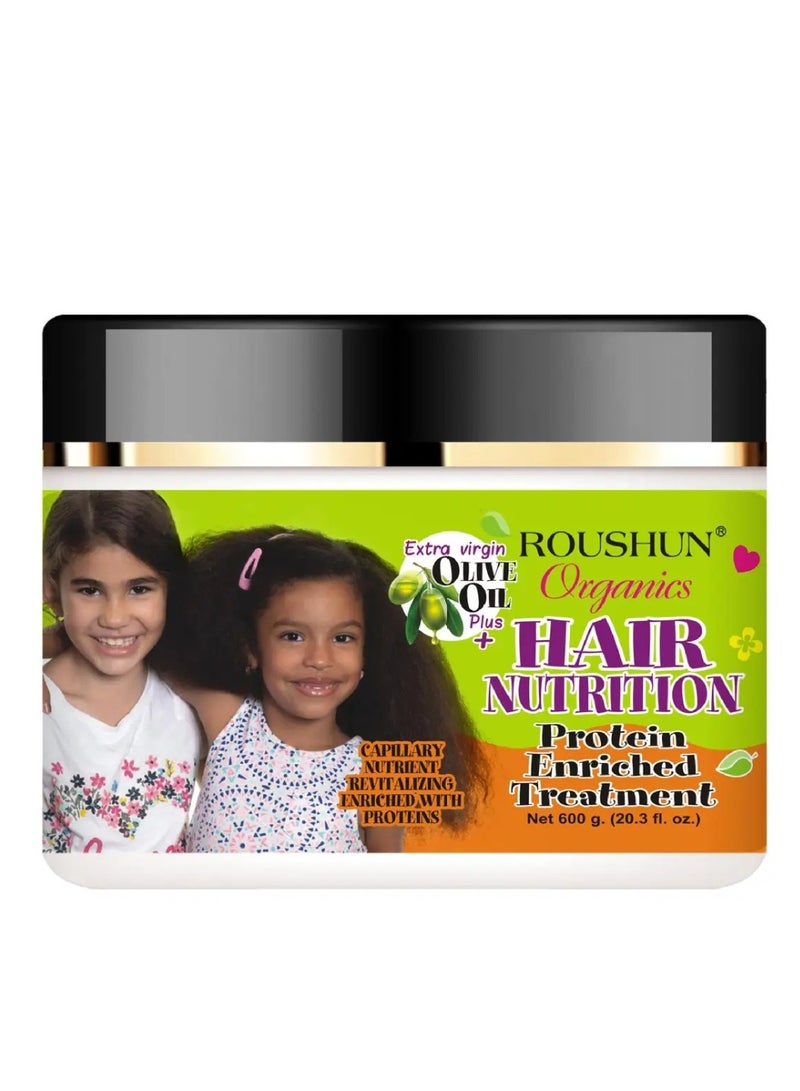 ROUSHUN 600g Organics Hair Nutrition Protein Enriched Conditioner Olive Oil Kids Hair cream Natural Olive Oil Gel for Culinary Excellence and Health Benefits Extra Virgin Olive Oil Gel - Image 1