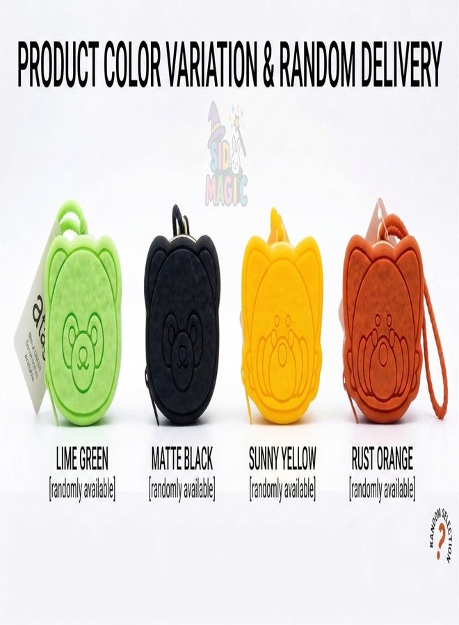 SID MAGIC Cute Silicone Animal Earbud Case & Mini Coin Purse with Keychain Loop (Random Color) - Image 2