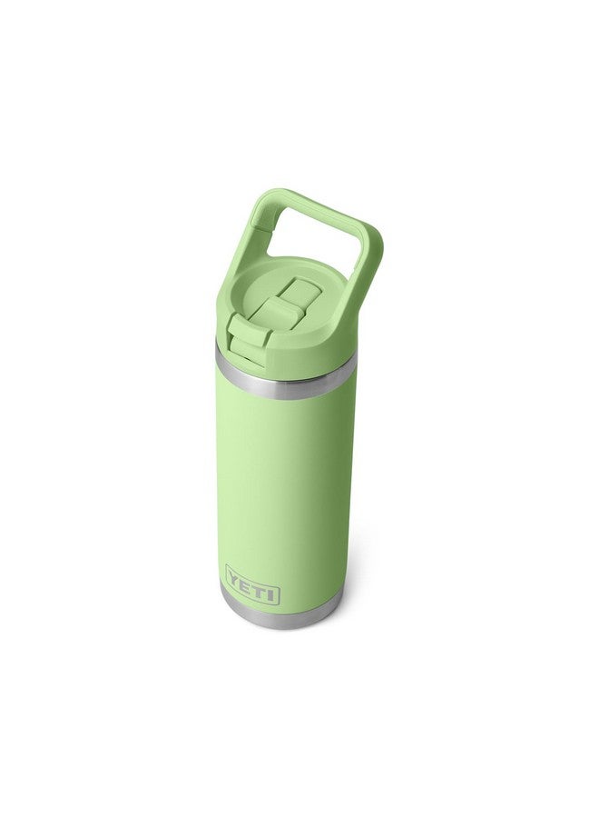 YETI YETI Rambler 18 oz Bottle, Vacuum Insulated, Stainless Steel with Color Matching Straw Cap, Key Lime - Image 4
