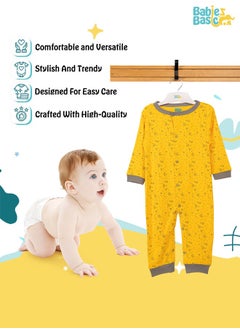 Babies Basic 100% Cotton Printed Long Sleeves Jumpsuit/Romper/Sleepsuit For Babies  - Image 3