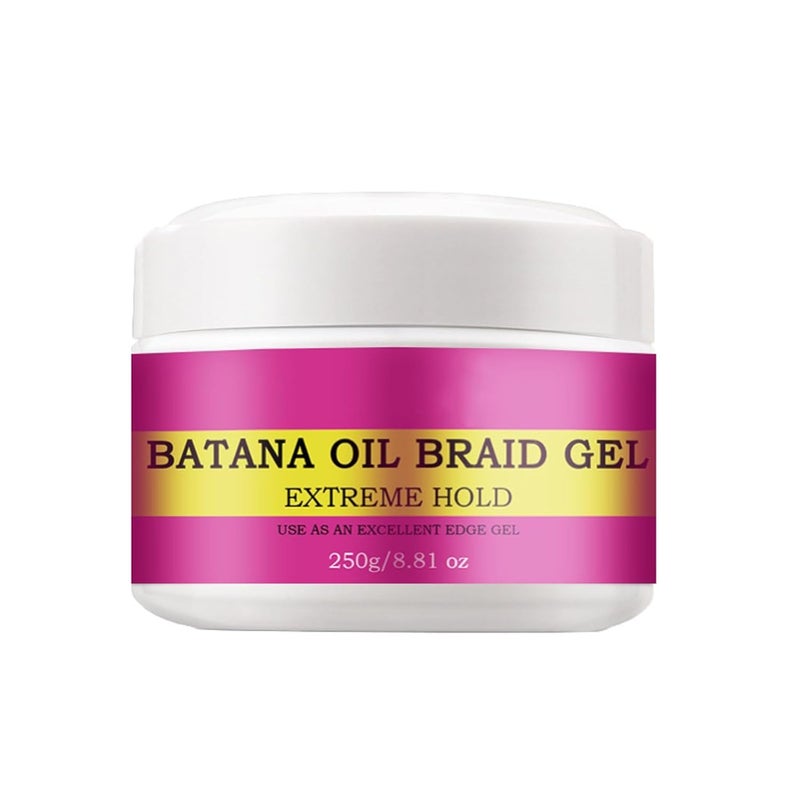 Extra Strong Braid Gel for Natural Hair, Dreads, Twist, Locs, Braids, Edge, Non-Flaking, No White Cast, Long Lasting, High Shine Braiding Gel & Edge Control for Frizz-Free Braids, Twists, Loc Styles - Image 1