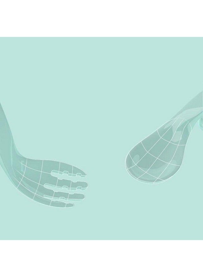 Syga 2Pcs Infant Baby Fork And Spoon Set Baby Feeding Learning Temperature Sensing Kid Utensils Toddler Anti Choke Self Feeding Accessories (Twist Spoon Blue Set) - Image 5