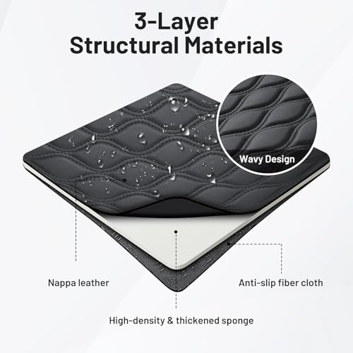 Autorder Center Console Cover for Nissan Pathfinder 2022-2025 2026 Accessories Armrest Cushion Cover Nappa Leather Middle Console Covers Pathfinder Console Cushion Pad Anti-Scratch - Image 4