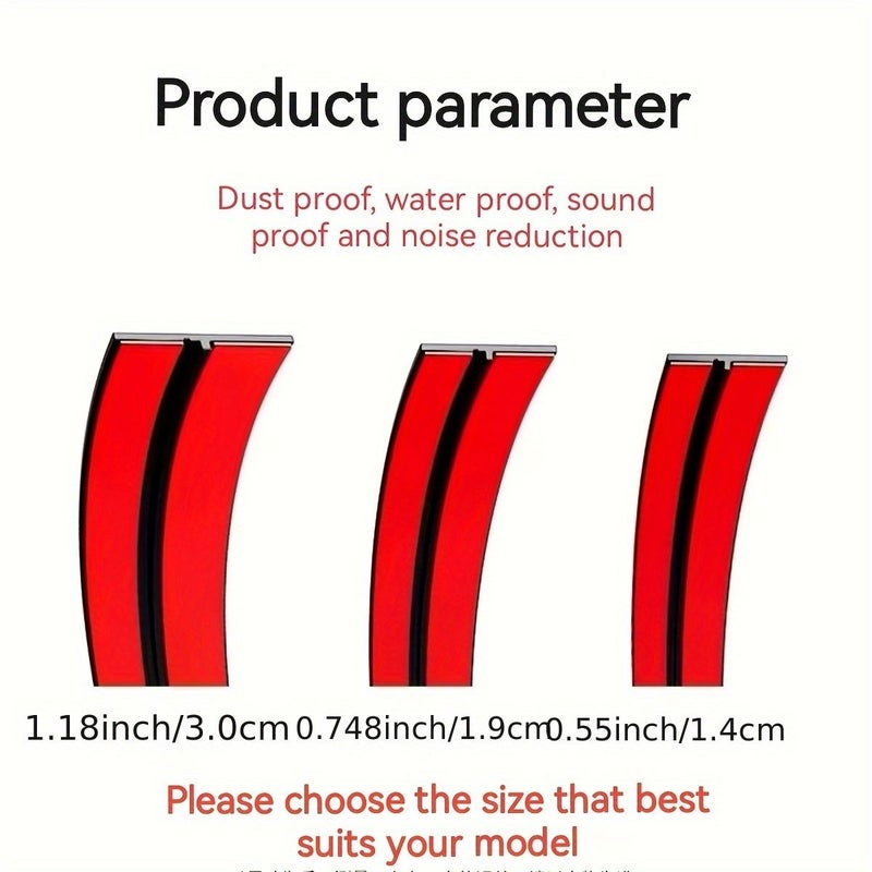 T Type Sunroof And Windshield Seal 118.11 Inch Waterproof Dustproof Noise Reduction Easy Install - Image 4