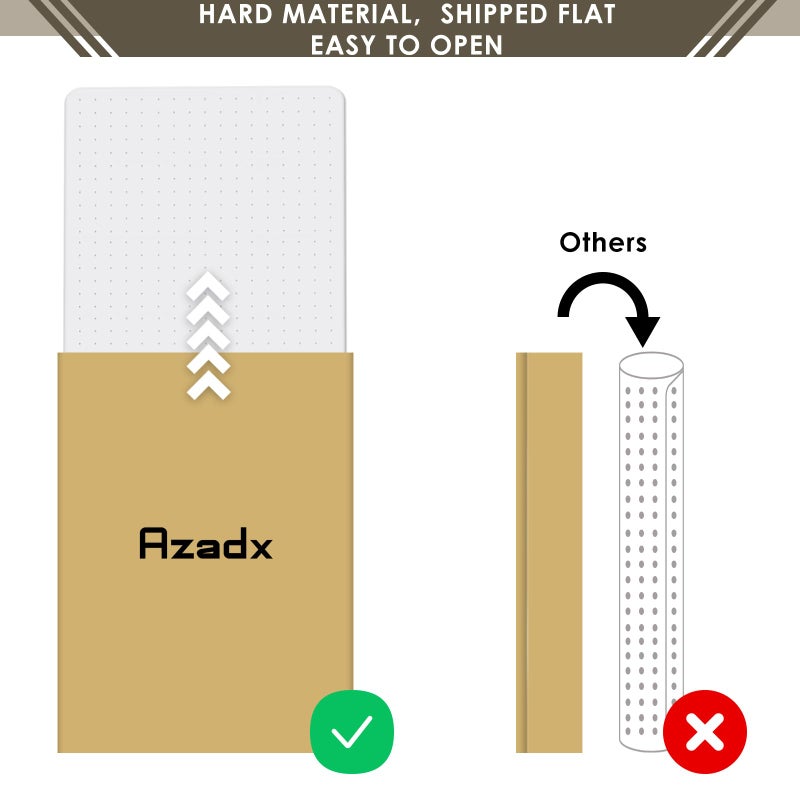 Azadx Heavy Duty Office Chair Mat for Carpet 32" x 48" Hard Material Chair Mat for Carpeted Floor Slip Resistant Carpet Protector for Home Office Easy Glide Desk Floor Mat for Office Chair on Carpets - Image 3
