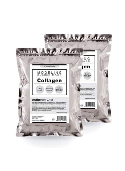 estheskin No101 Collagen Peel Off Type Modeling Rubber Mask for Facial Skin Care Treatment 35oz 2 pack 