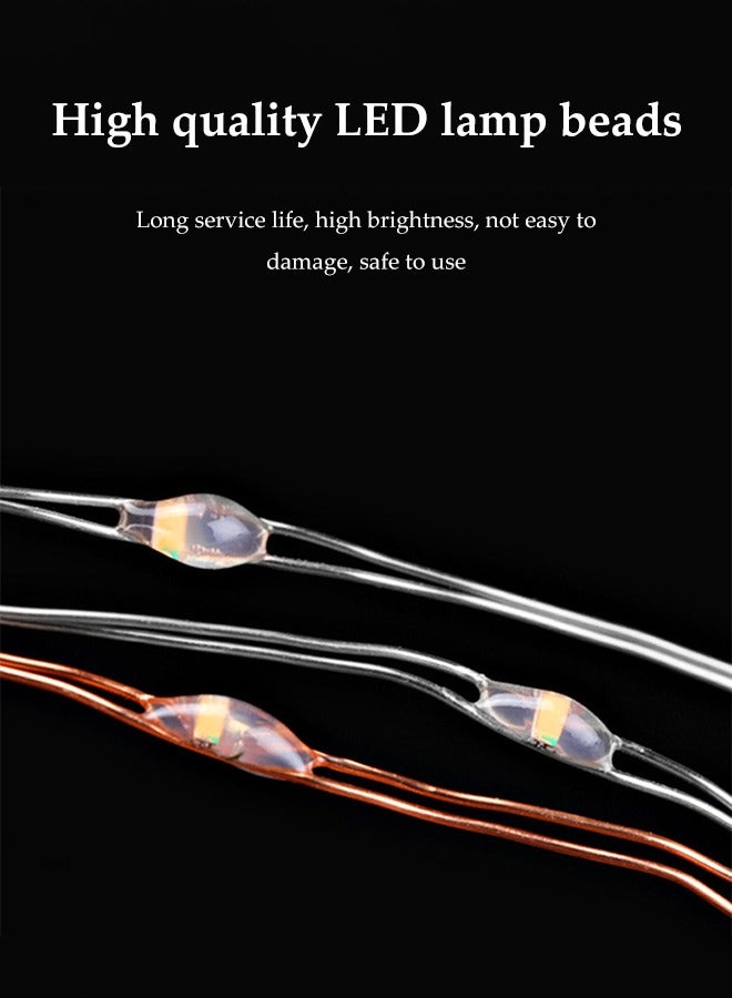 Generic Solar String Lights Outdoor Garden 12m 100 LED Solar Powered Waterproof Lights 8 Modes Indoor Outdoor Fairy Lights Copper Wire Lighting for Patio Yard Party Wedding - Image 2