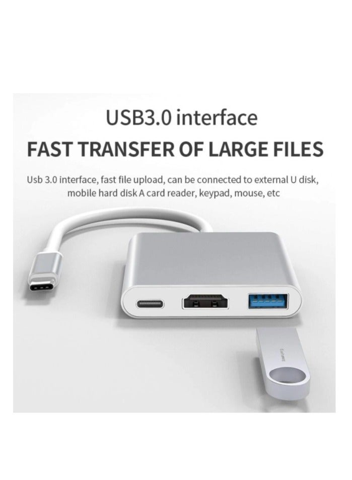 Usb-C To Hdmi ( 4K ) Usb 3.0 And Female Type-C Adapter For Macbook And Chromebook - Image 4