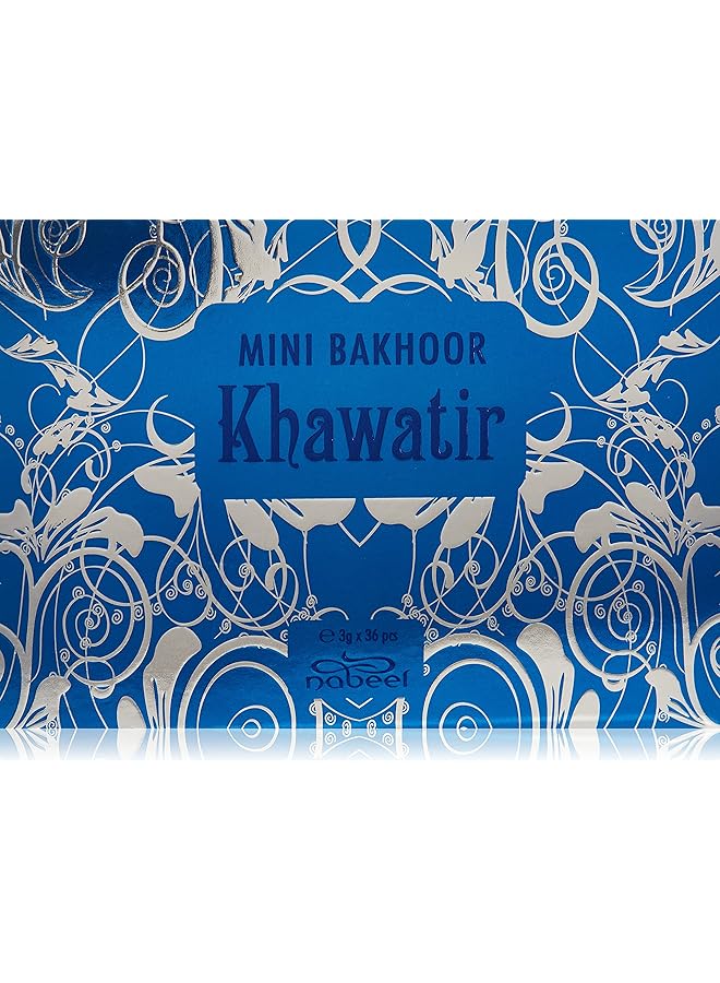 erorex Mini Bakhoor Khawatir Incense Solid Perfume For Unisex 36 X 3 Gm - Image 1