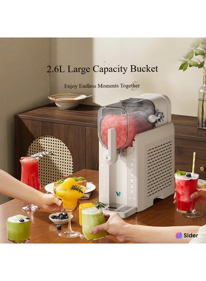 فيومي آلة صنع المشروبات المثلجة، آلة صنع الثلج الرملي، آلة صنع المشروبات المجمدة مع 6 أوضاع مسبقة الضبط | لا حاجة للثلج | آلة صنع المشروبات المثلجة ذاتية التنظيف للاستخدام المنزلي أو التجاري - Image 5