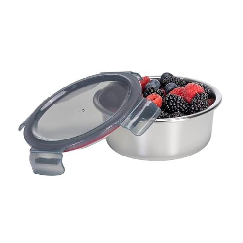 Peggy Oliver Everyday 650Ml Round Stainless Steel Food Container With Classic Pp Lid 316 Stainless Steel Microwave and Dishwasher Safe - Image 4
