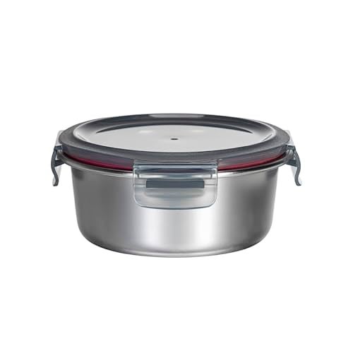 Peggy Oliver Everyday 650Ml Round Stainless Steel Food Container With Classic Pp Lid 316 Stainless Steel Microwave and Dishwasher Safe - Image 1
