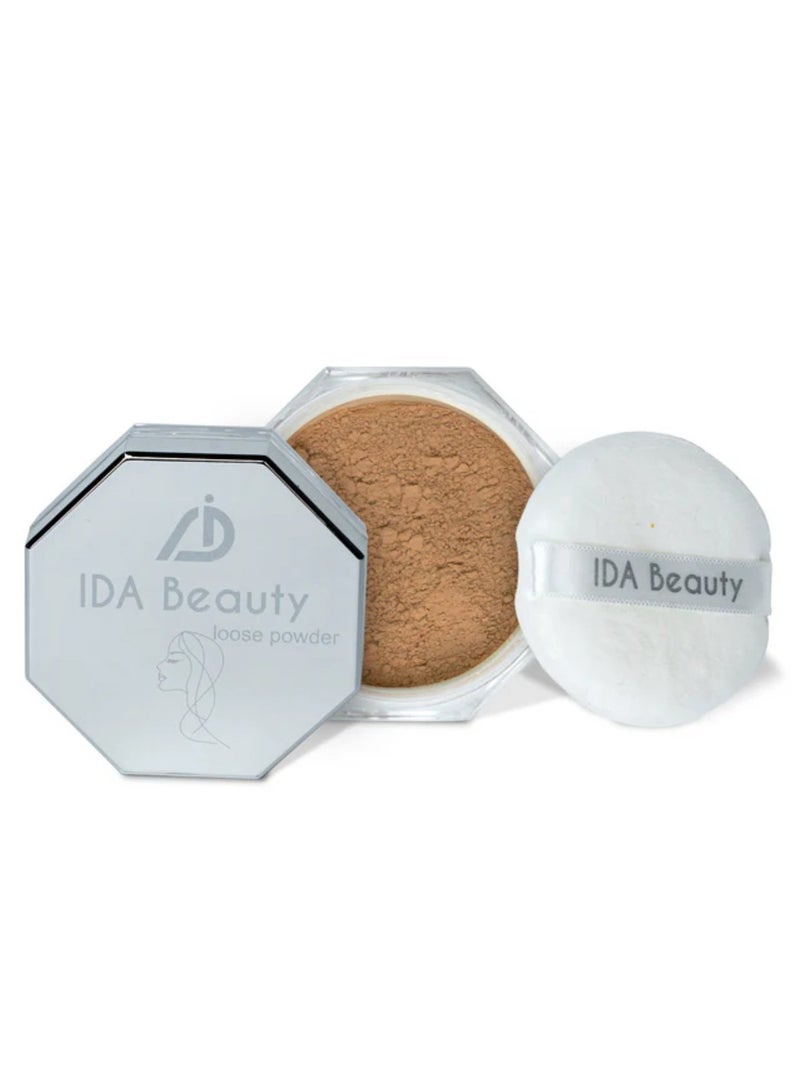 IDA Beauty Weightless Loose Setting Powder | Long-Lasting, Oil-Absorbing, Flawless Matte Finish (Glam 05) - Image 1