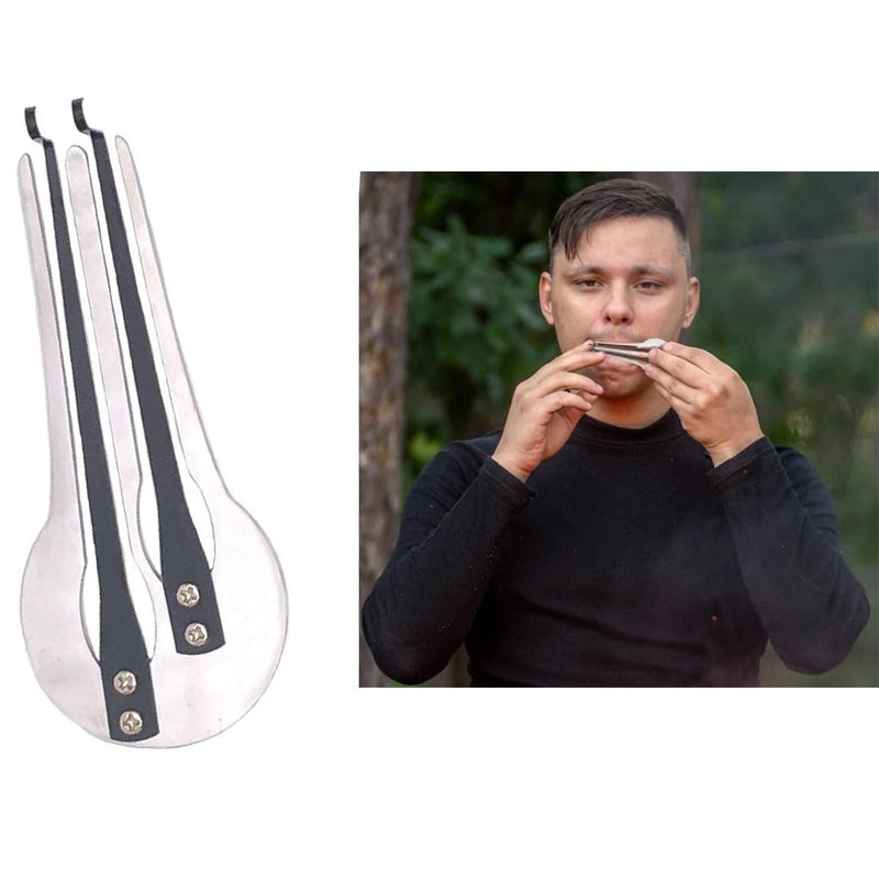 TUOREN Jew's Harp Double Jews Harp Key Metal Mouth Harp Musical Instrument Professional Jaw Harp Instrument for Beginners - Image 3