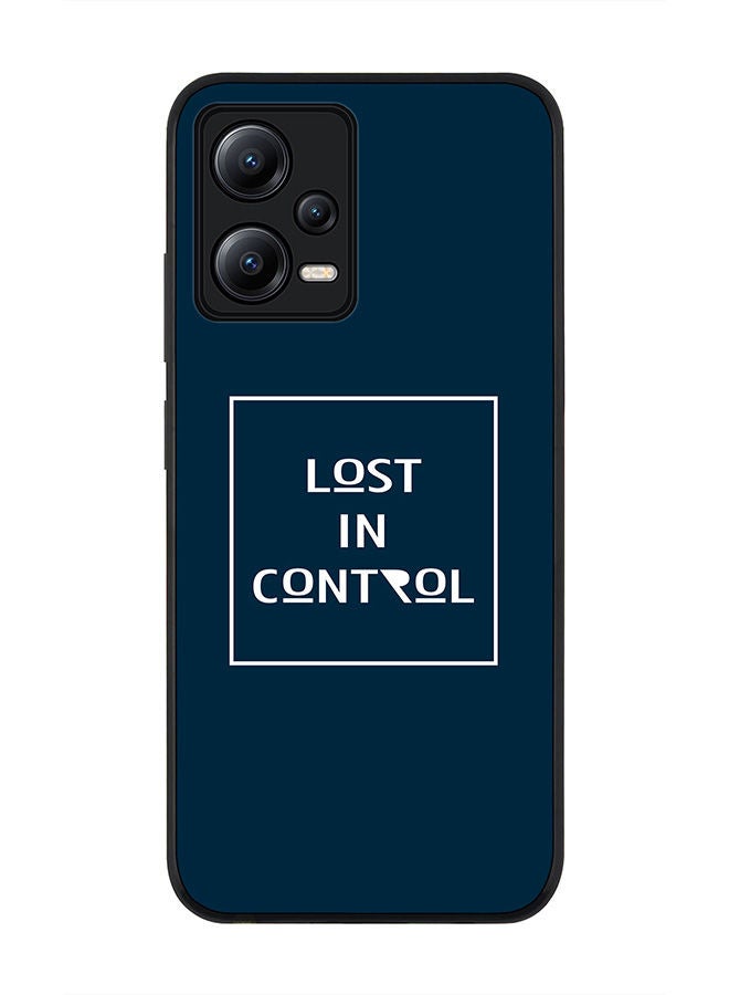 Stylizedd Rugged Black edge case for Poco X5 / Redmi Note 12 5G Slim fit Soft Case Flexible Rubber Edges Anti Drop TPU Gel Thin Cover - Lost in control - Image 1