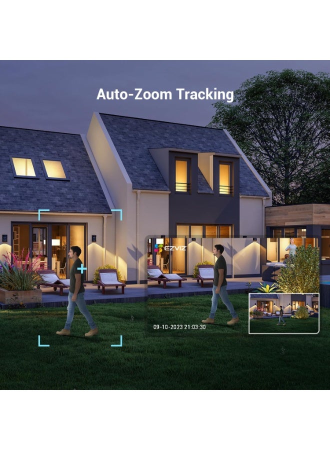 إيزفيز EZVIZ C8c 5MP (2 Pack) Wi-Fi Outdoor Cameras Wired, 360° Pan Tilt, CCTV Camera Support 512GB SD No Monthly Fee, Human/Vehicle Detection, 3K Color Night Vision, 2.4/5GHz Dual-Band Wi-Fi 6 (C8c 5MP) - Image 5