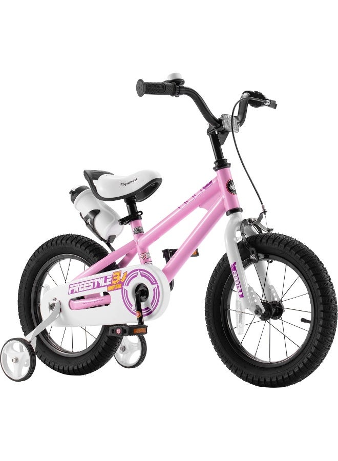 RoyalBaby Kids Bike Boys Girls Freestyle BMX Bicycle with Training Wheels - Image 1