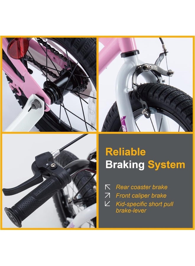 RoyalBaby Kids Bike Boys Girls Freestyle BMX Bicycle with Training Wheels - Image 4