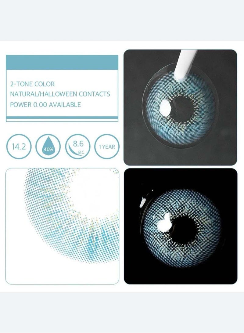 يونيبلينغ عدسات لاصقة ملونة بيرست بابل الأزرق (سنوية) - Image 5