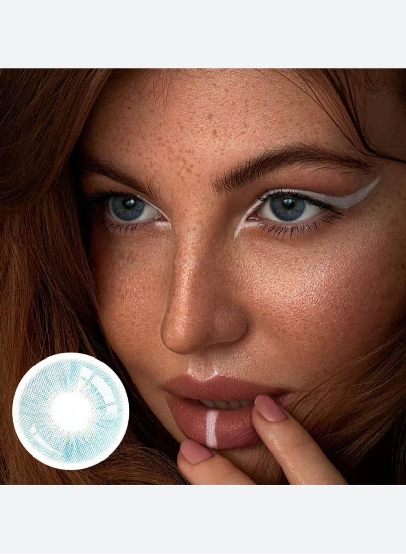 يونيبلينغ عدسات لاصقة ملونة بيرست بابل الأزرق (سنوية) - Image 3