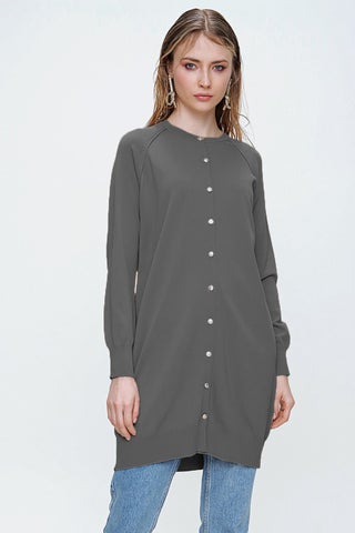 Mercerized Knitwear Cardigan Medium H-300 Smoke - pzsku/Z612138E2A05BCD7FFF77Z/45/_/1740154685/4fd37af5-8477-430f-9798-a670e3642791