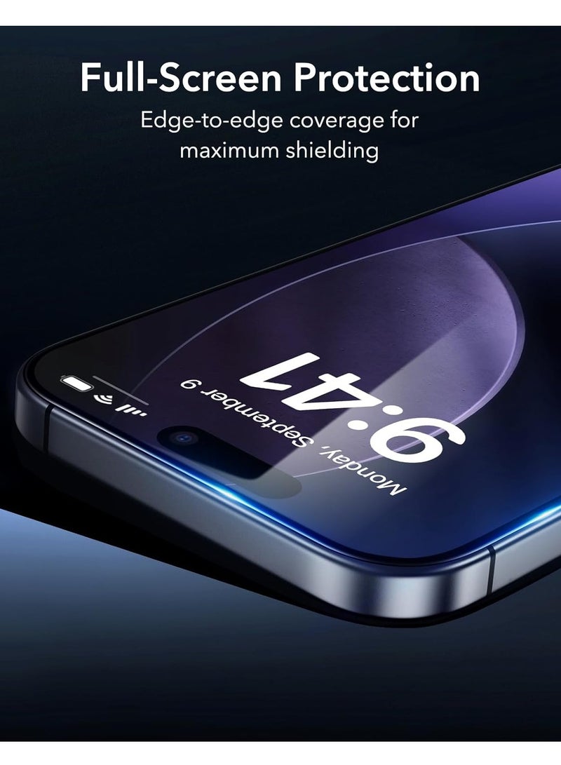 Premium iPhone 17 Screen Protector 6.3-Inch – Tempered Glass Film, 9H Hardness, Case-Friendly, HD Clear, Scratch & Shatter Resistant - Image 4