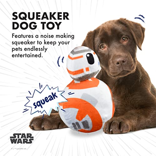 STAR WARS 6" BB-8 Plush Squeaker Toy | 6” BB-8 Plush Squeaker Pet Toy | Star Wars Toy for Dogs Mandalorian BB-8 Stuffed Animal 6 inch | Dog Chew Toy, Squeaky Dog Toy, FF19161 - Image 3