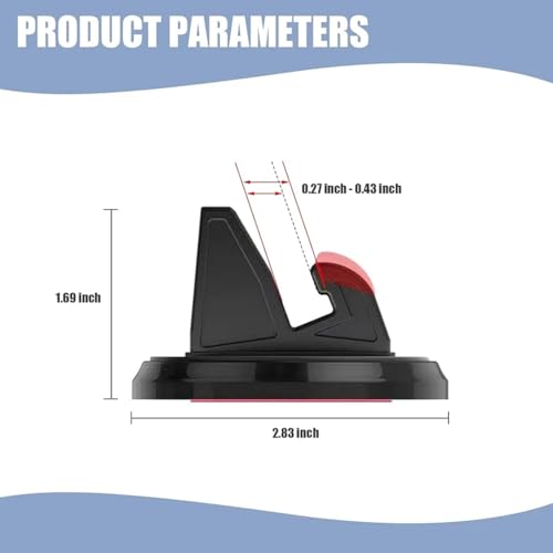 Eyuvaa Label EYUVAA Lebel Universal Phone Holder for Dashboard | 360° Rotatable Car Mobile Holder| Phone Mount for Car Dashboard | Adjustable Stand for Portrait & Landscape Viewing (Black) (Car Ph Holder (S-651)) - Image 2